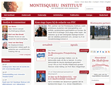 Tablet Screenshot of montesquieu-instituut.nl